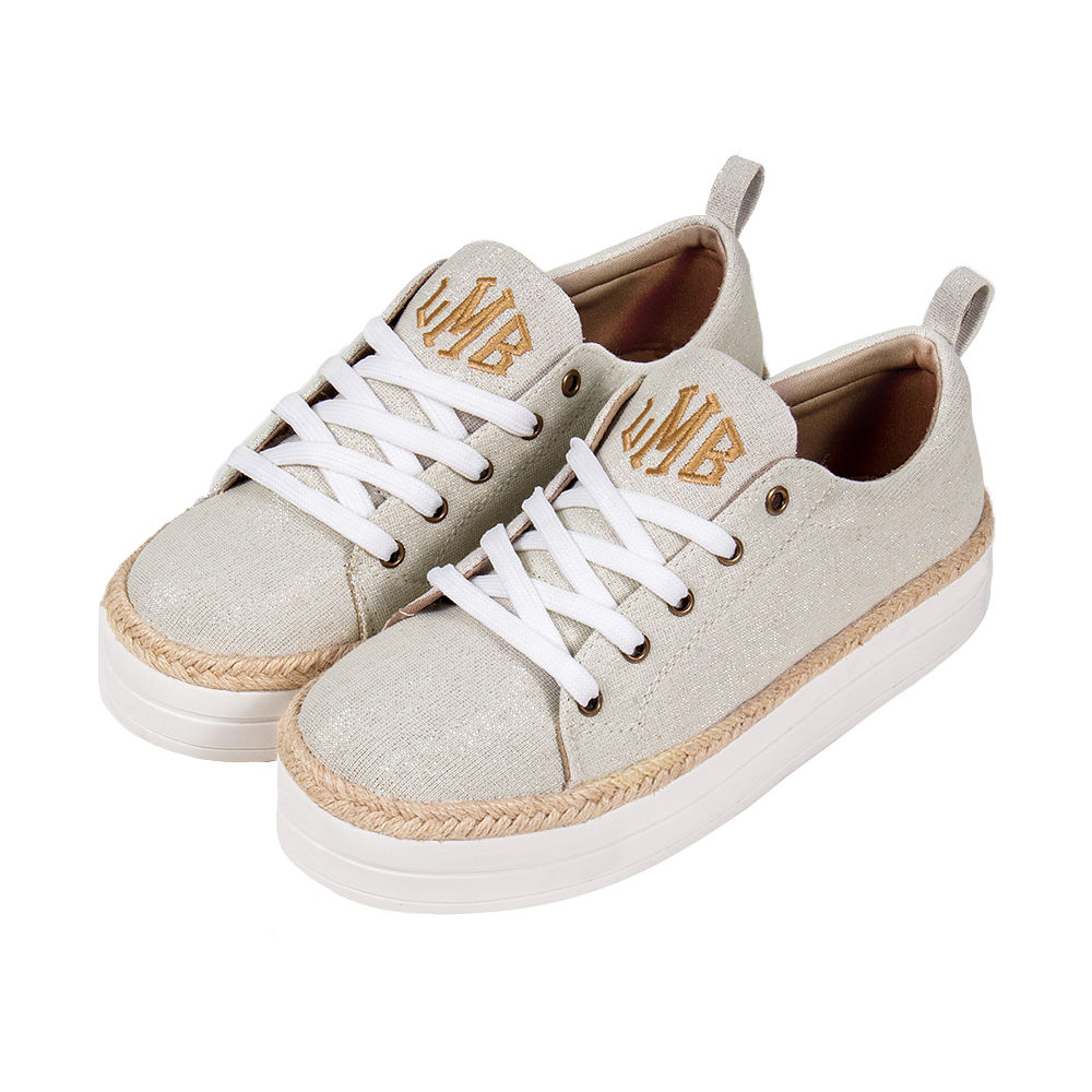 metallic platform sneakers