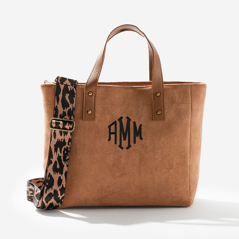 Personalized Printed Crossbody Strap Tote