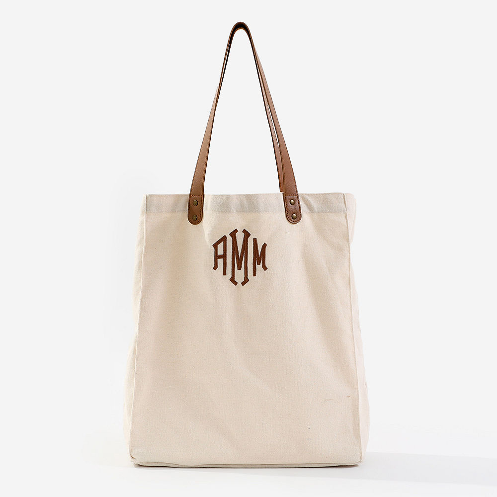 Monogrammed Canvas Bag - Marleylilly