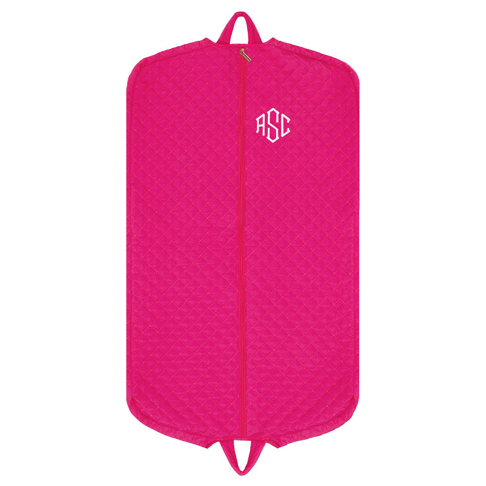 Quilted Garment Bag (pink or blue) main image 1