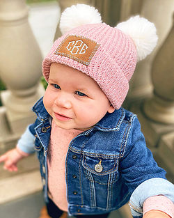 Marleylilly Kids Personalized Pom Pom Beanie