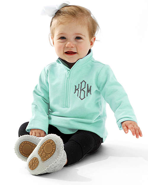 baby velvet logo sweatshirt