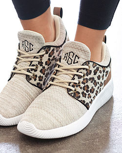 Personalized Leopard Sneakers - Marleylilly
