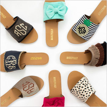 Slide Sandals monogram sandal collection