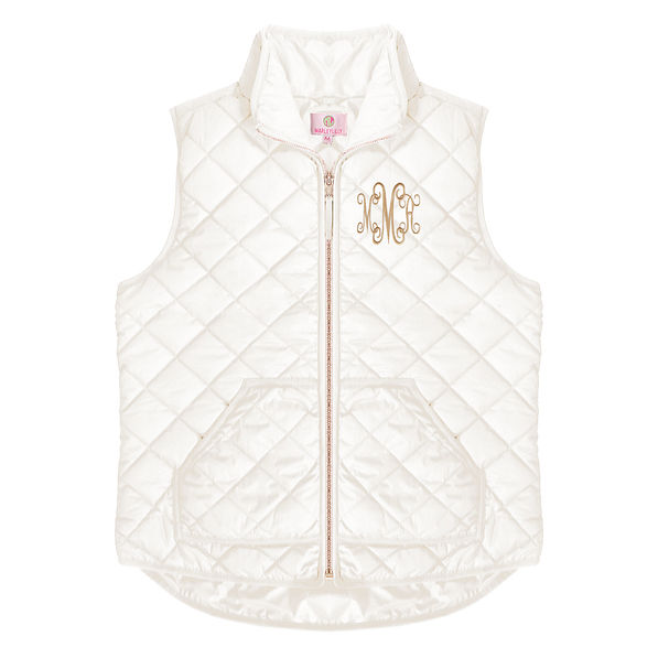 monogram vests
