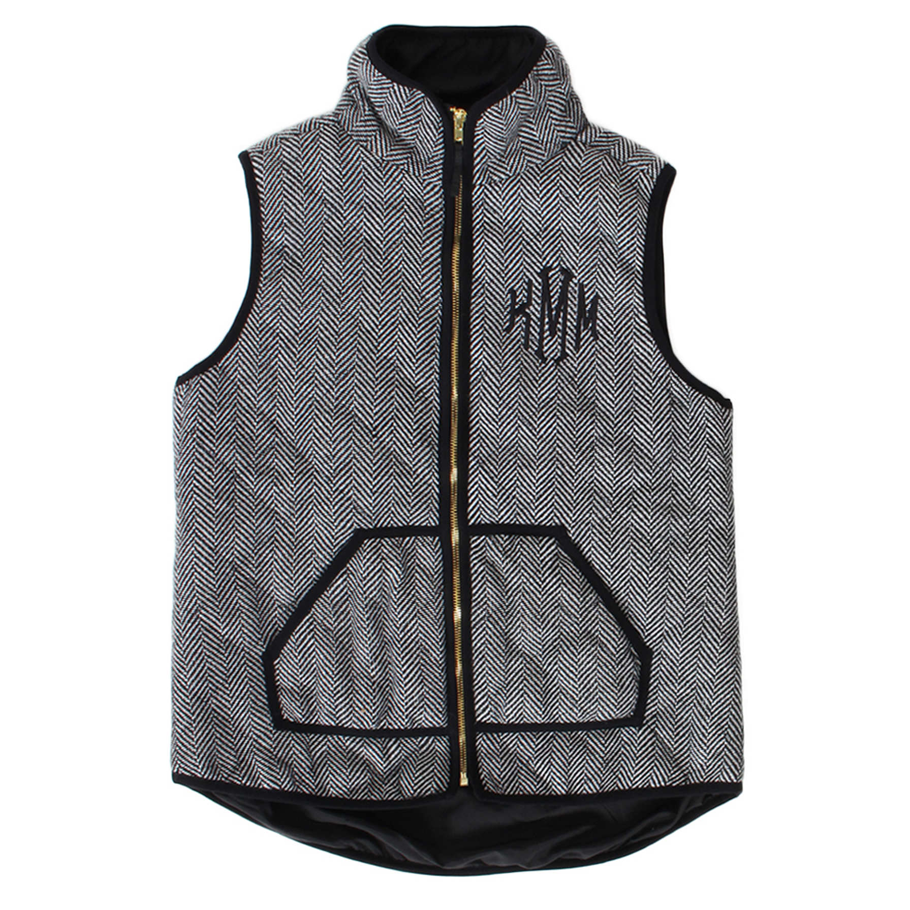 herringbone pattern vest
