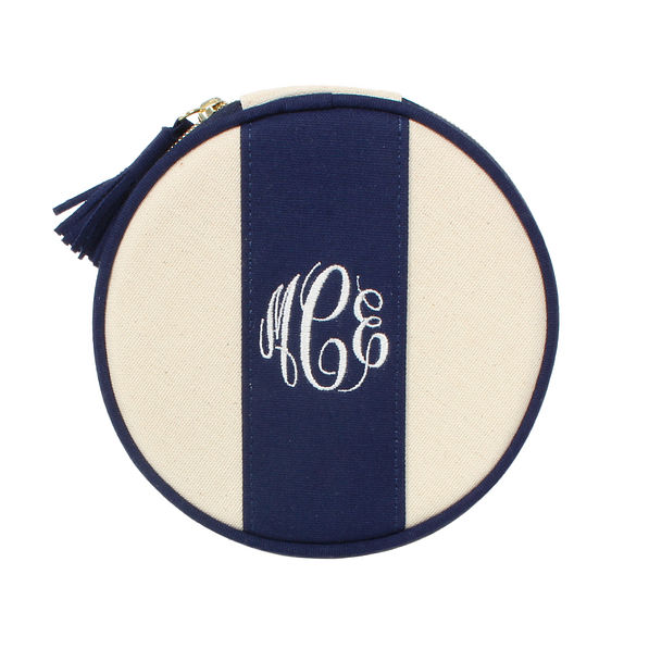 Navy Personalized Essential Jewelry Case