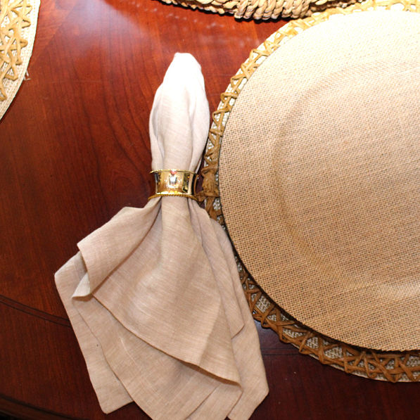 Personalized Gold Napkin Ring