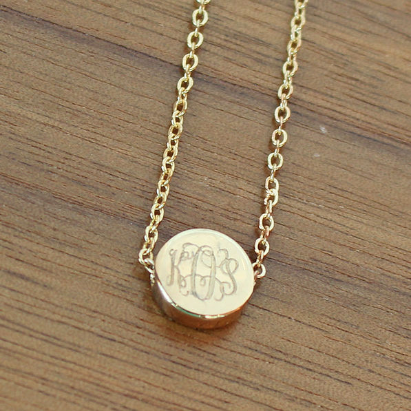 Gold personalized choker necklace
