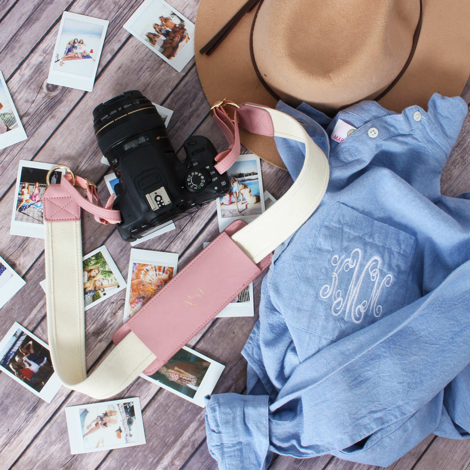 Monogrammed Camera Strap - Custom Camera Strap