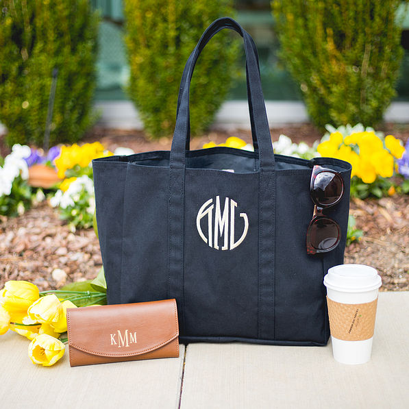 monogrammed tote bags