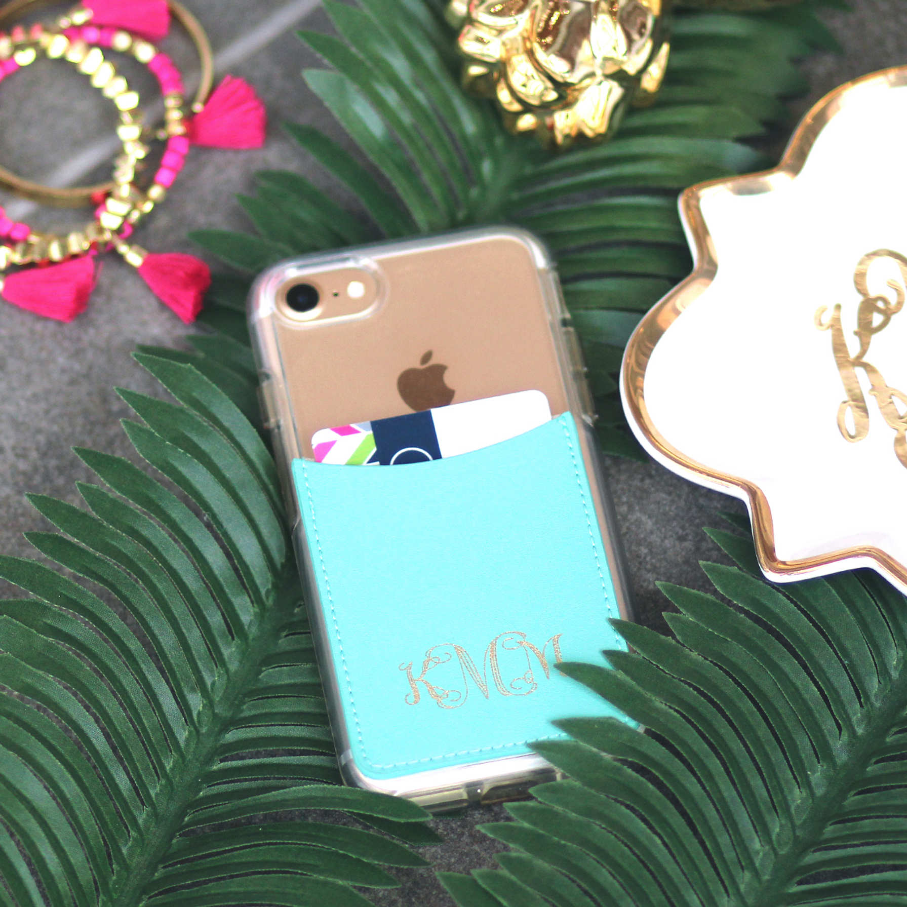 Personalized Credit Card Phone Case Pocket