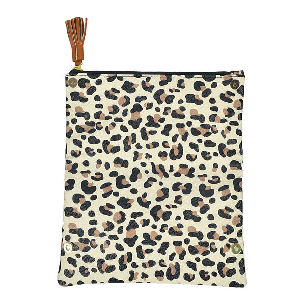 Leopard Foldover Clutch