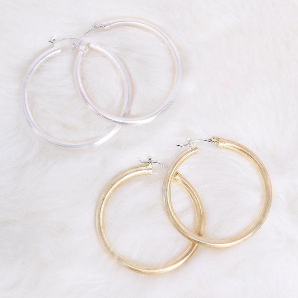 Hoop Earring Set | Free Shipping | Silver & Gold Options