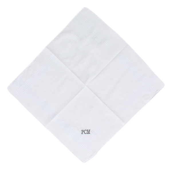 Monogrammed Men’s Handkerchiefs - Pocket Squares, Set/2