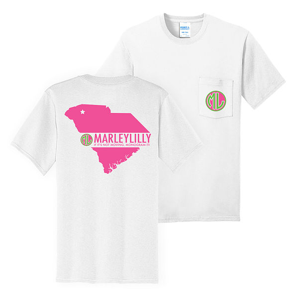 Marleylilly Monogrammed T-Shirt Dress