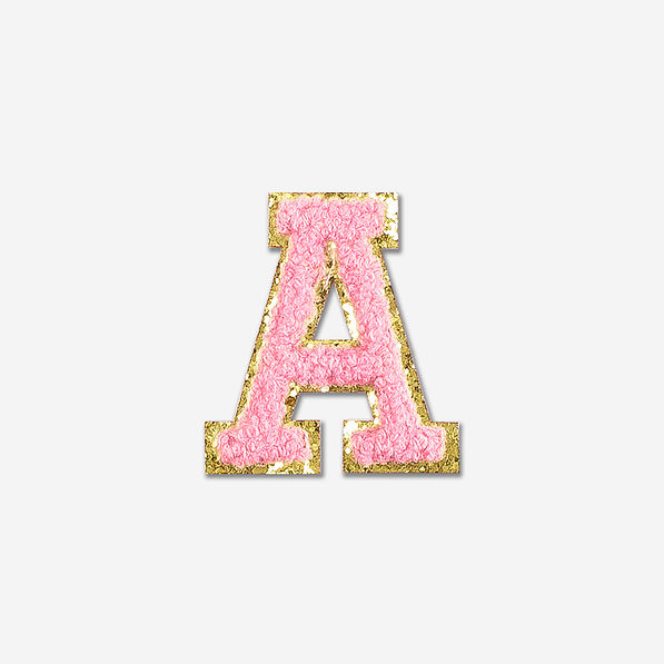 DIY Chenille Small Letter Patches