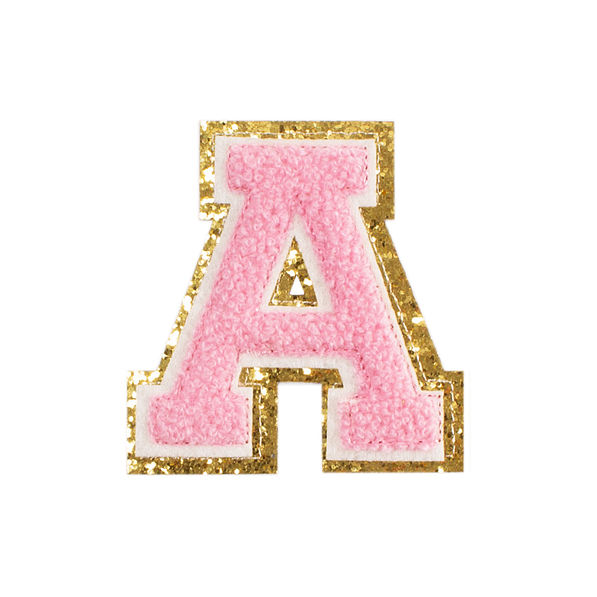 DIY Chenille Large Letter Patches