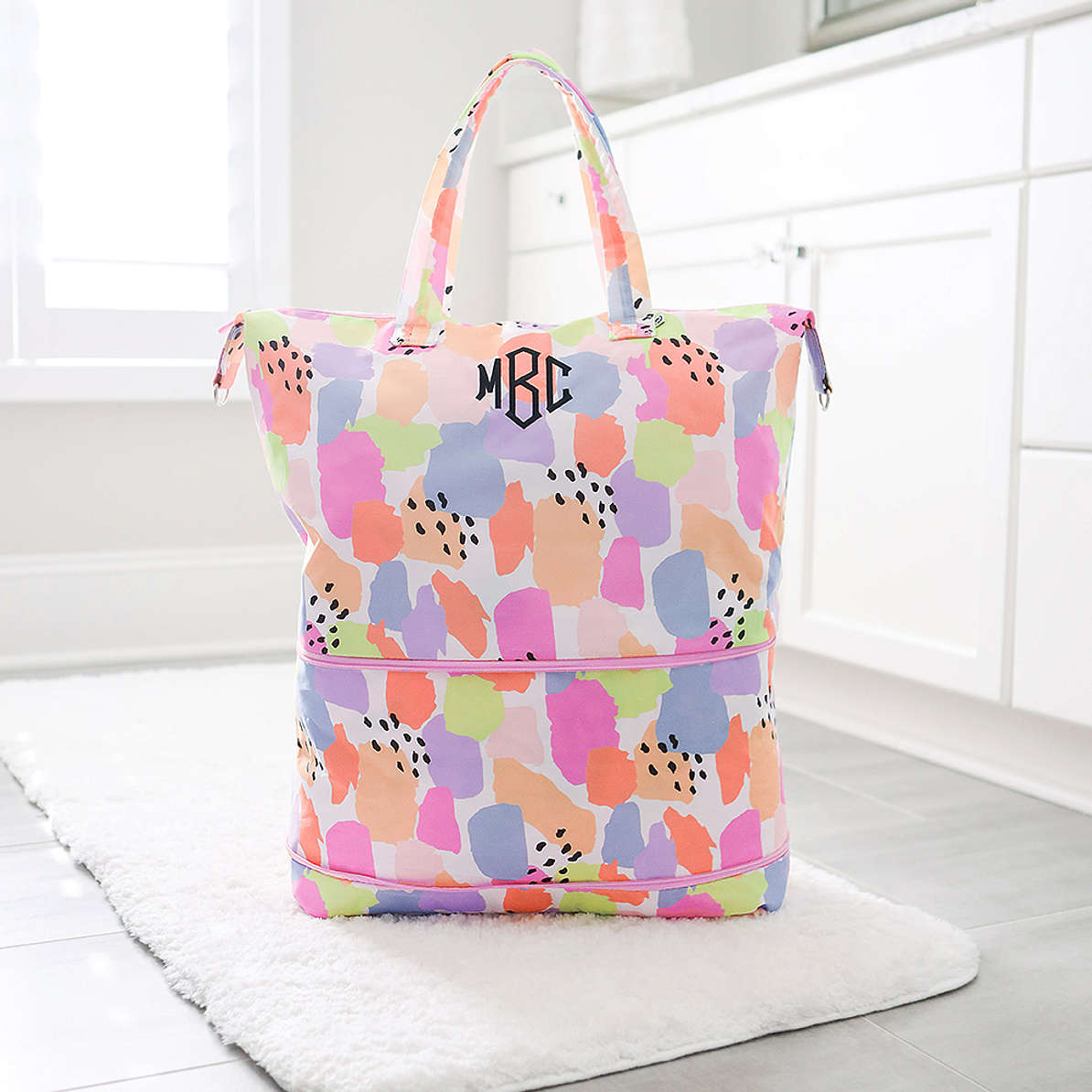 Personalized Expandable Travel Duffel Bag