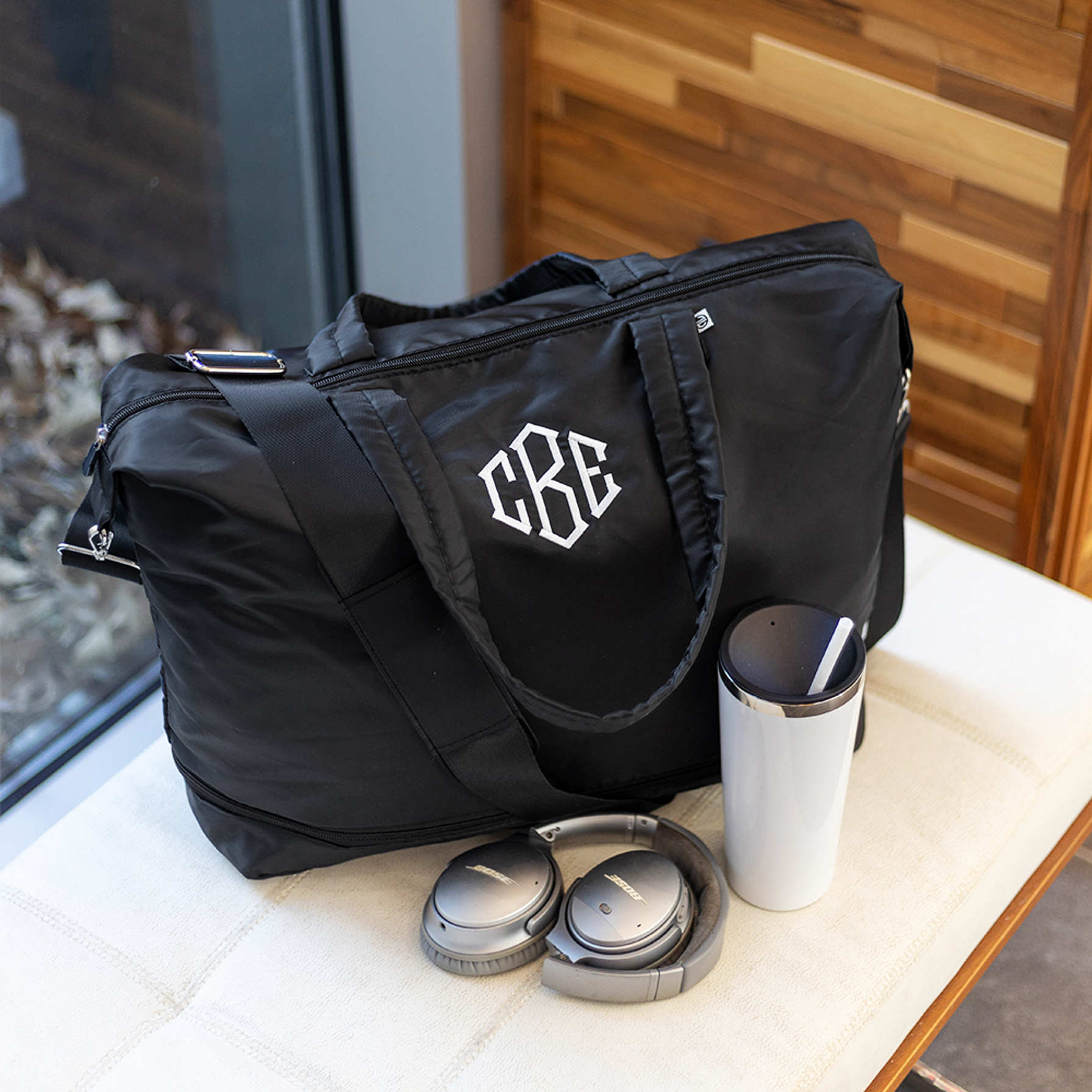 Personalized Expandable Travel Duffel Bag