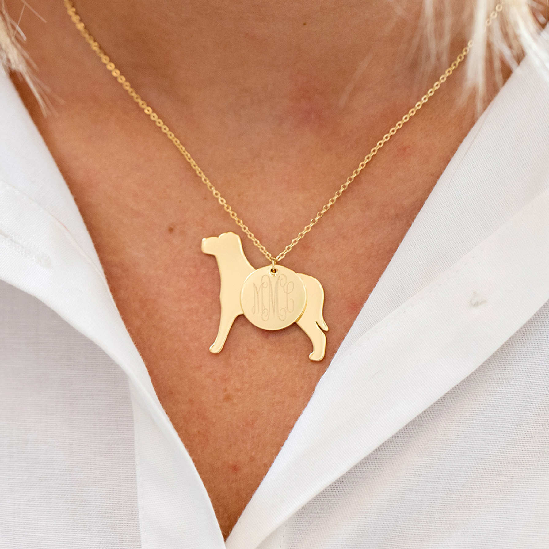 Personalized Dog Charm Necklace