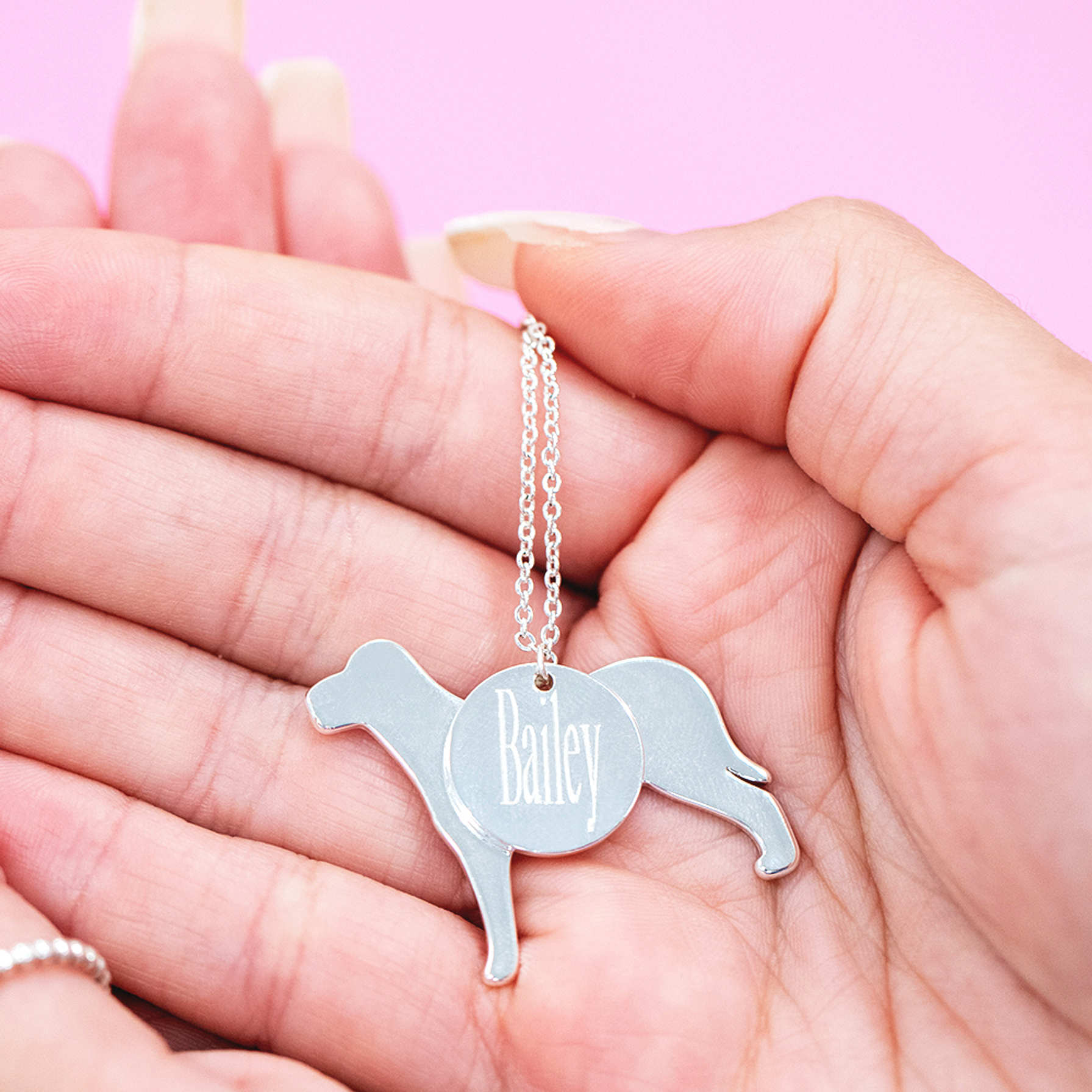 Personalized Dog Charm Necklace