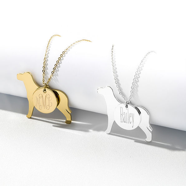 Personalized Dog Charm Necklace