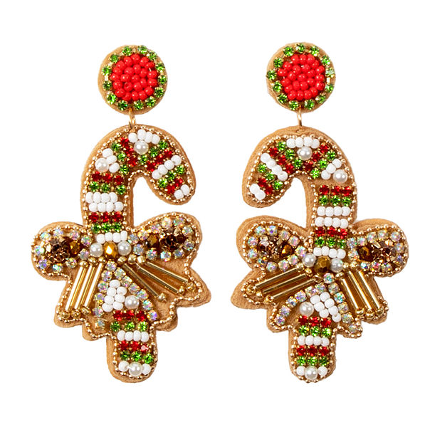 Festive Candy Cane Earrings