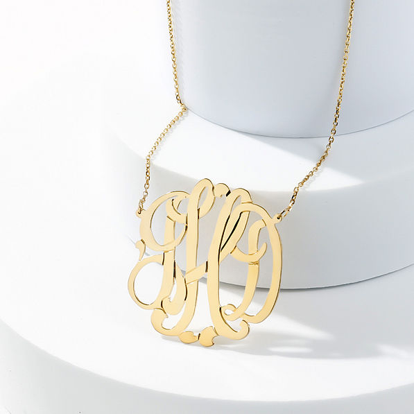 gold plated custom personalized necklace