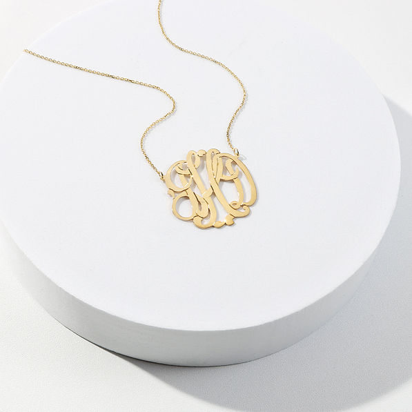 gold plated custom personalized necklace