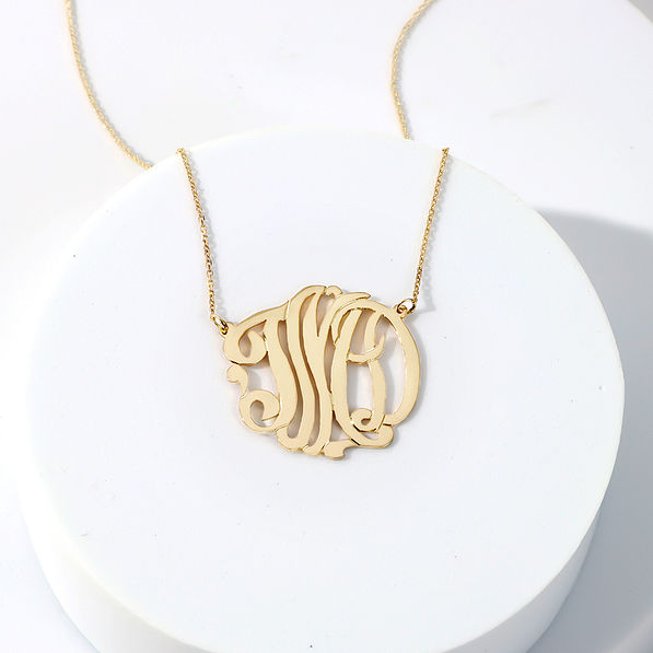 gold plated custom personalized necklace