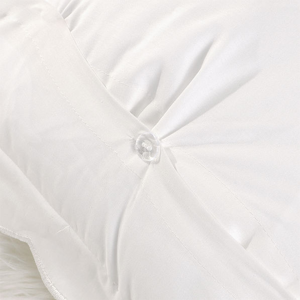 close up of button detail