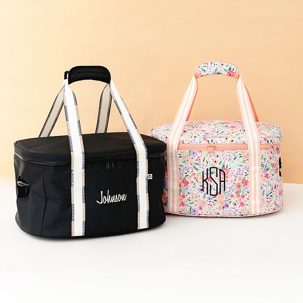 Monogrammed Slow Cooker Carrier