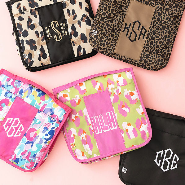 Monogrammed Packable Hanging Travel Case