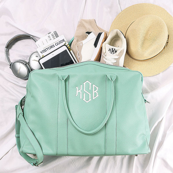 Spill Shot of Mint Duffel Bag