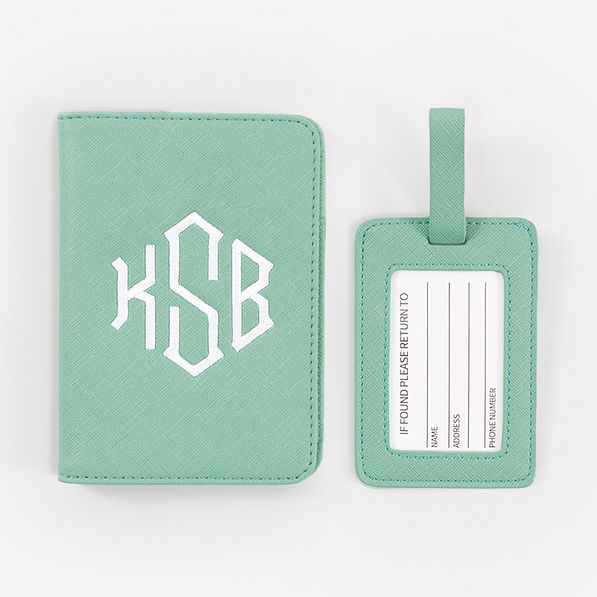 Personalized Passport Holder & Luggage Tag — Marleylilly