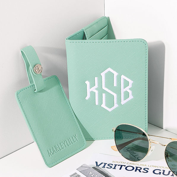 Personalized Passport Holder & Luggage Tag — Marleylilly