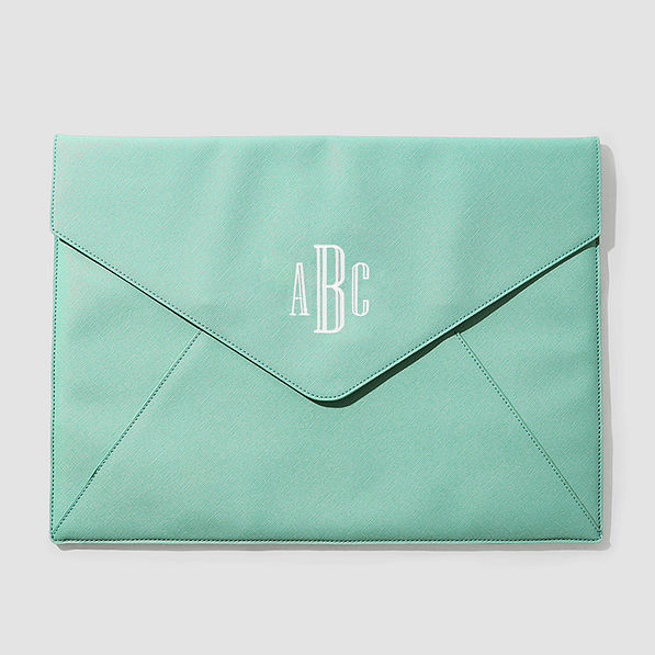 Monogrammed Envelope Laptop Case