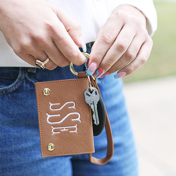 Monogrammed Card Holder