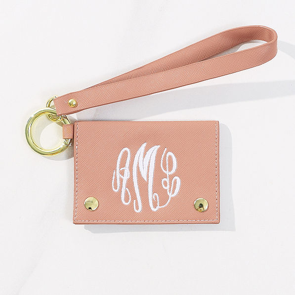 studio shot of blush card holder