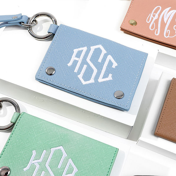 Monogrammed Card Holder