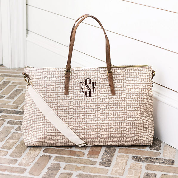 Monogrammed Charleston Weekender