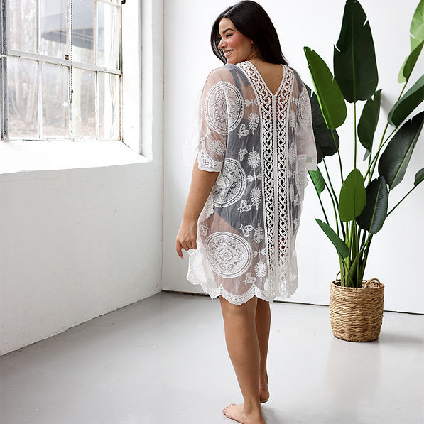 Back of Sheer Cover Up