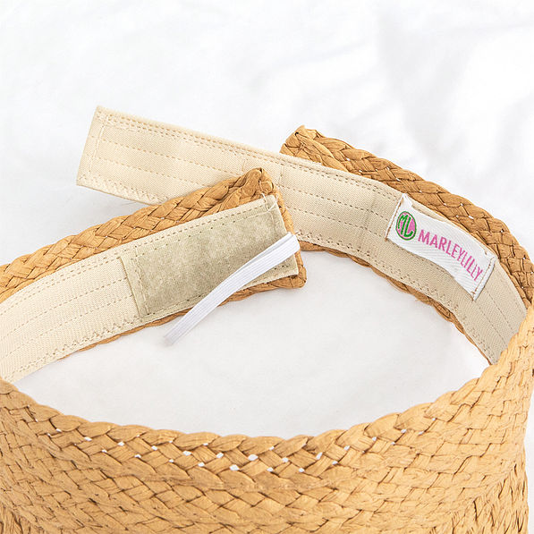 velcro back of straw visor