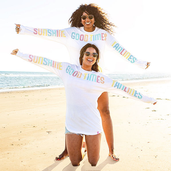 besties with sunshine good times and tanlines jersey