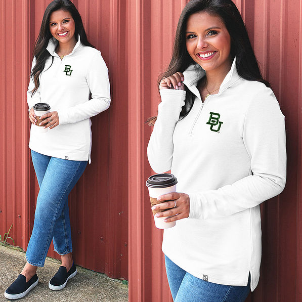 baylor pullover sweatshirt split image