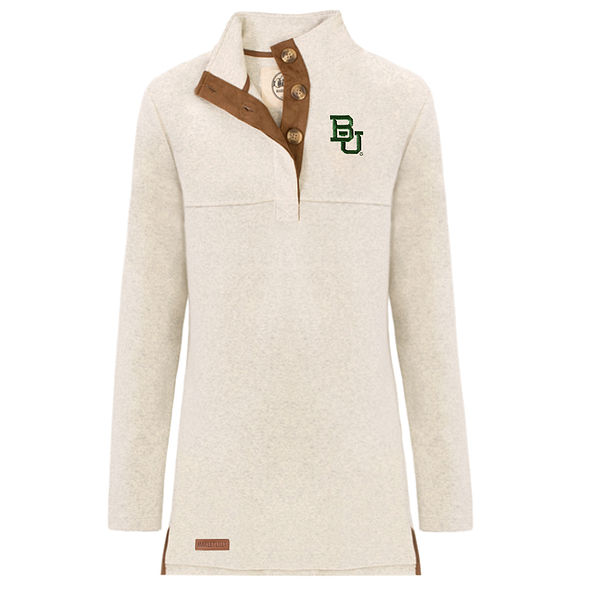Baylor embroidered popover in oatmeal
