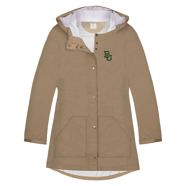 baylor rain jacket in khaki
