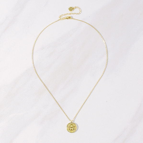 bee pendant necklace full shot