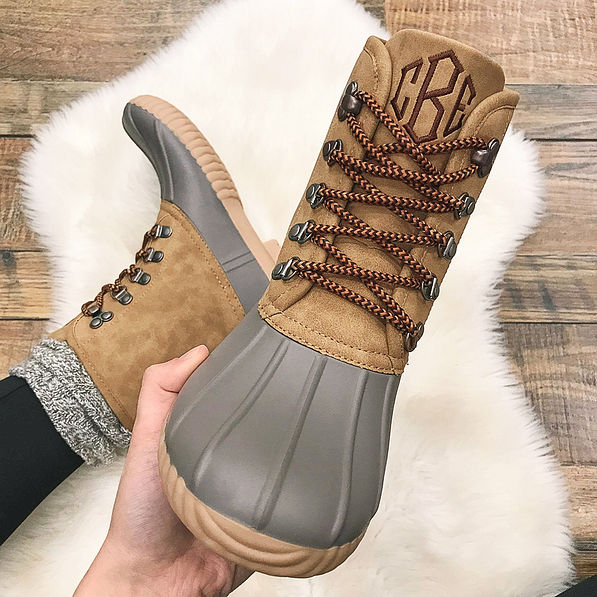 Monogrammed Duck Boots - Marleylilly